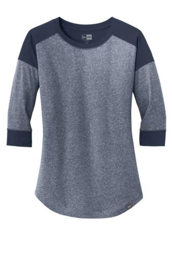 Picture of New Era Women's Heritage Blend 3/4-Sleeve Baseball Raglan Tee