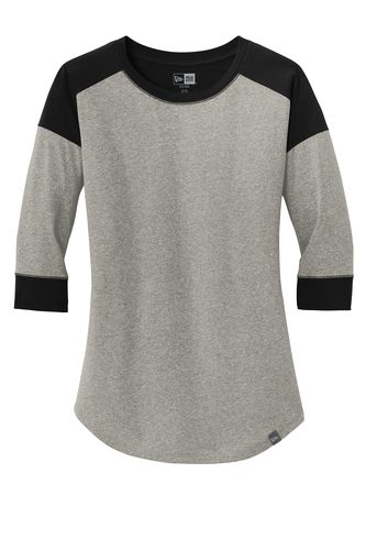 Picture of New Era Women's Heritage Blend 3/4-Sleeve Baseball Raglan Tee