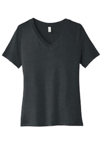 Picture of BELLA+CANVAS Women's Relaxed Heather CVC V-Neck Tee