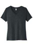 BELLA+CANVAS Women's Relaxed Heather CVC V-Neck Tee