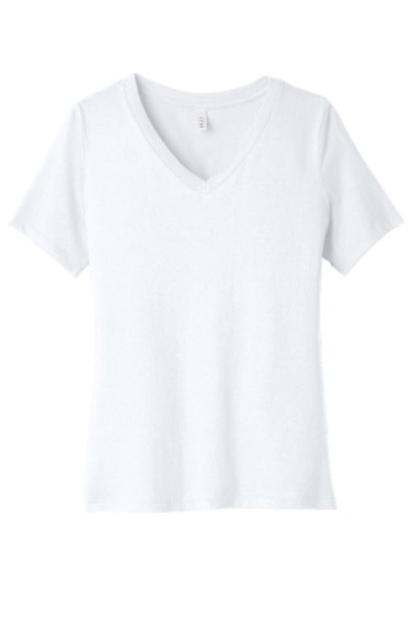 Picture of BELLA+CANVAS Women's Relaxed Heather CVC V-Neck Tee