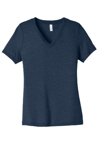 Picture of BELLA+CANVAS Women's Relaxed Heather CVC V-Neck Tee
