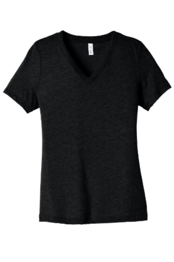 Picture of BELLA+CANVAS Women's Relaxed Heather CVC V-Neck Tee