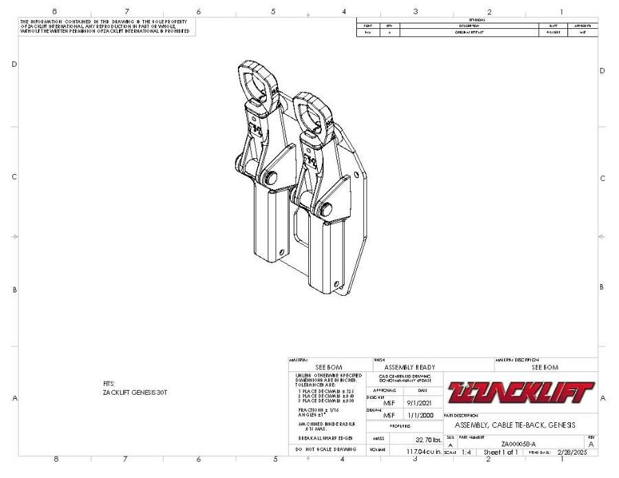 Picture of Zacklift Quick-Back