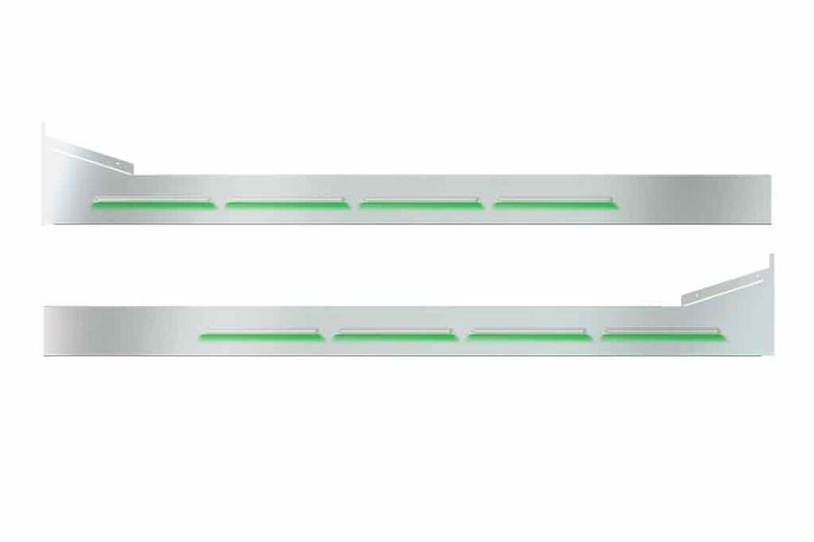 Picture of Trux Louvered "Glow Trim" Sleeper Panels - Peterbilt