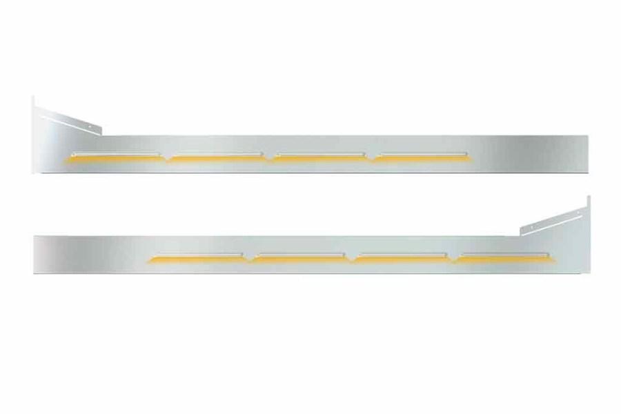 Picture of Trux Louvered "Glow Trim" Sleeper Panels - Peterbilt