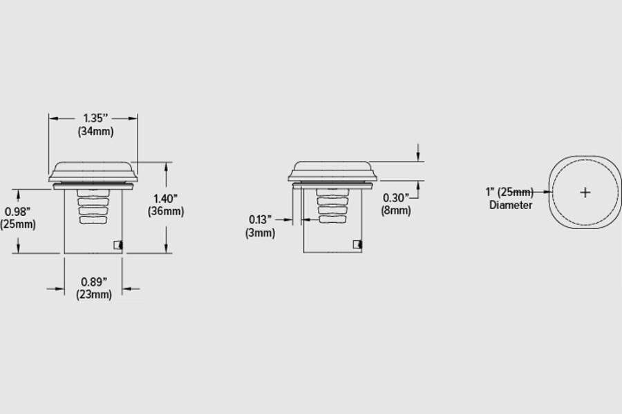 Picture of Whelen VXE Tri-Color Warning Light