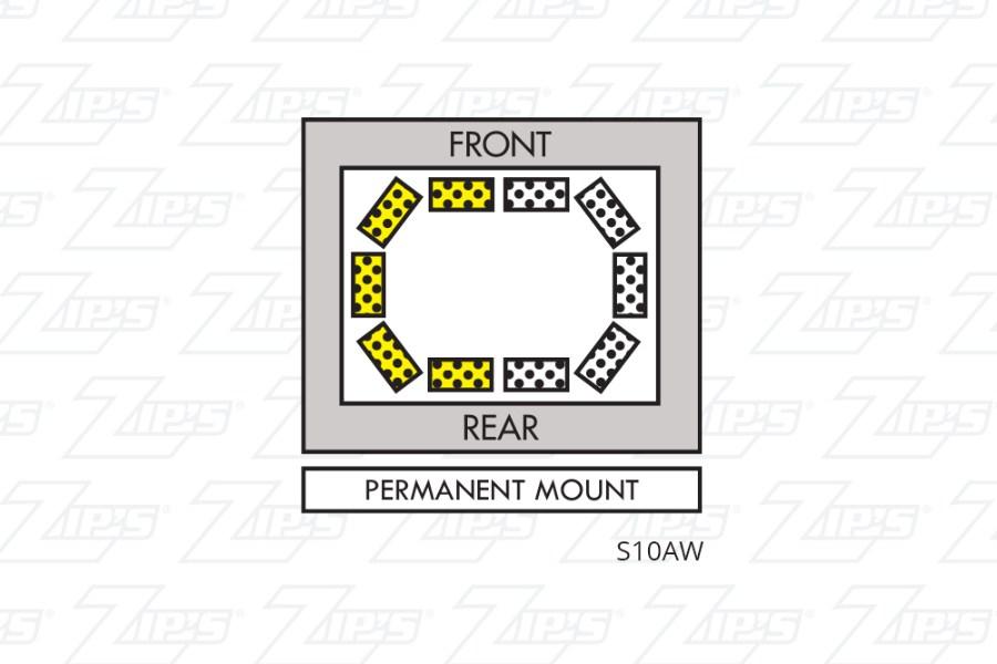 Picture of PSE Amber? Shield? Amber/White LED Mini Bar, Permanent Mount, 17-5/8"L