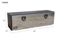 Picture of RC Industries Black Powder Coated Steel Toolbox w/Stainless Steel Door