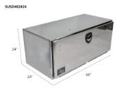 Picture of RC Industries Black Powder Coated Steel Toolbox w/Stainless Steel Door