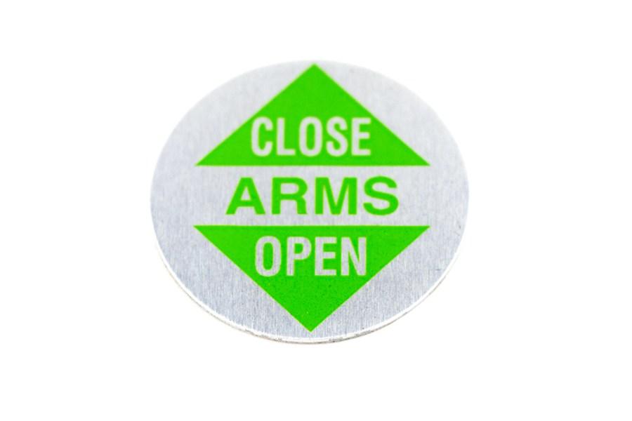 Picture of Chevron Hydraulic Arm Open-Close Decal