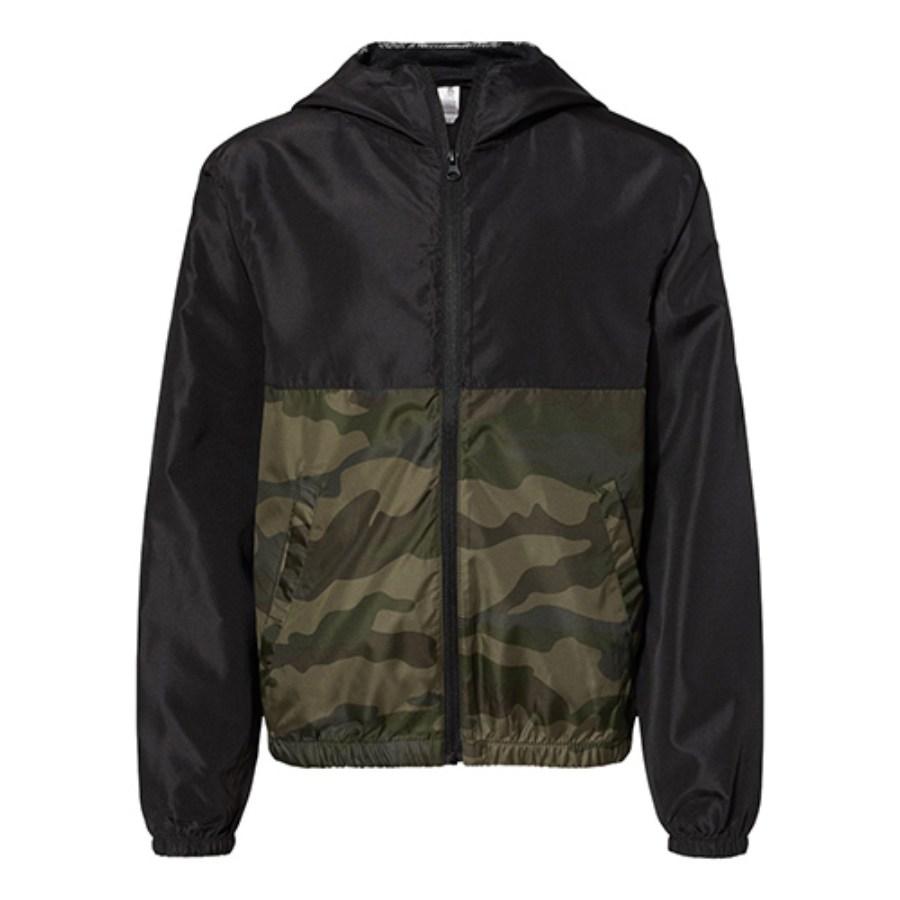 Picture of Independent Trading Co. Youth Lightweight Windbreaker Full-Zip Jacket