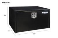 Picture of Buyers Black Steel Compact Single T-Handle Latch Underbody Toolbox