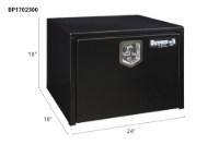 Picture of Buyers Black Steel Compact Single T-Handle Latch Underbody Toolbox