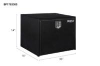 Picture of Buyers Black Steel Compact Single T-Handle Latch Underbody Toolbox