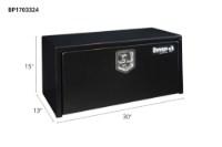 Picture of Buyers Black Steel Compact Single T-Handle Latch Underbody Toolbox