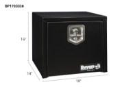 Picture of Buyers Black Steel Compact Single T-Handle Latch Underbody Toolbox