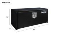 Picture of Buyers Black Steel Compact Single T-Handle Latch Underbody Toolbox