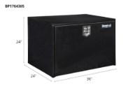 Picture of Buyers Black Steel Compact Single T-Handle Latch Underbody Toolbox