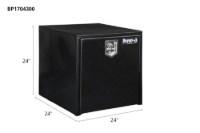 Picture of Buyers Black Steel Compact Single T-Handle Latch Underbody Toolbox