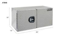 Picture of Buyers Diamond Tread Double Door Aluminum Underbody Truck Box w/Barn Door Series