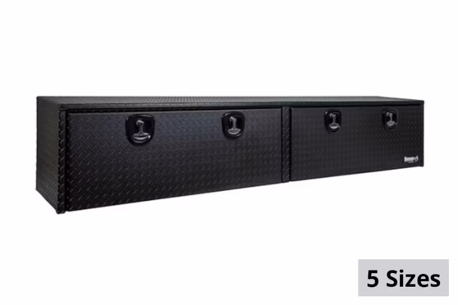 Picture of Buyers Single Latch Matte Black Diamond Tread Aluminum Topsider Truck Box