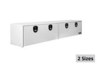 Picture of Buyers Dual Latch Gloss White Smooth Aluminum Topsider Truck Toolbox