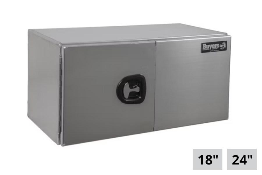 Picture of Buyers Smooth Aluminum Single Barn Door Underbody Truck Toolbox