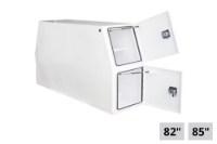 Picture of Buyers White Steel Backpack Truck Box w/Die Cast Compression Latch