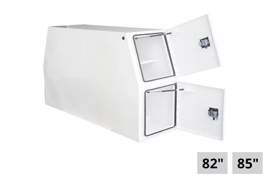 Picture of Buyers White Steel Backpack Truck Box w/Die Cast Compression Latch