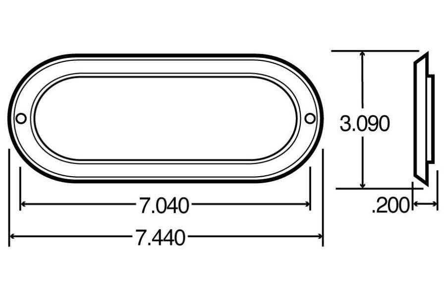 Picture of Truck-Lite Chrome 6" Grommet Cover