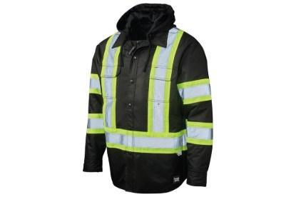 Picture of Tough Duck Quilt-Lined Hooded Safety Jac-Shirt