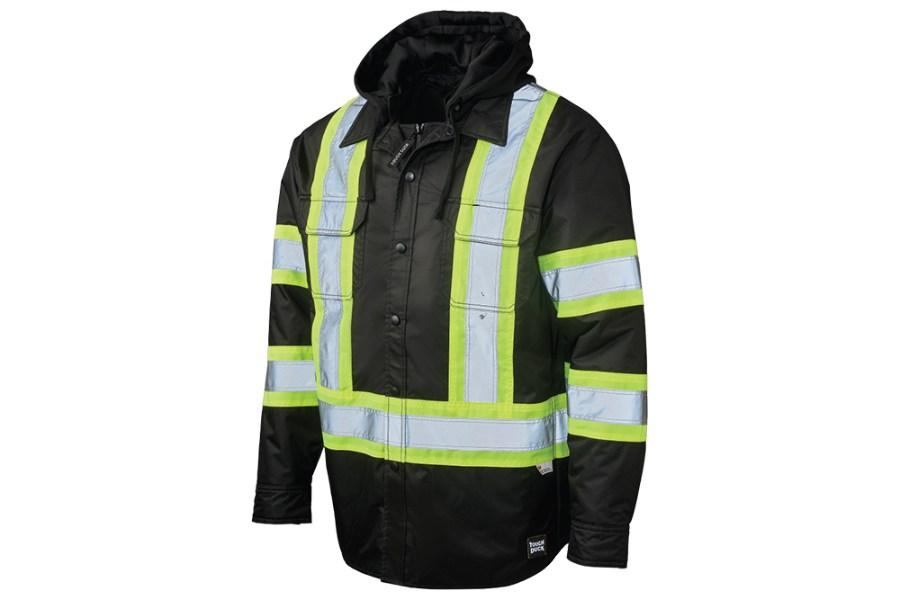 Picture of Tough Duck Quilt-Lined Hooded Safety Jac-Shirt