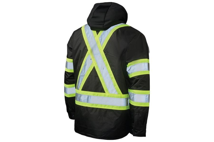 Picture of Tough Duck Quilt-Lined Hooded Safety Jac-Shirt