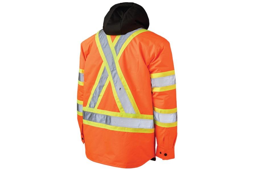 Picture of Tough Duck Quilt-Lined Hooded Safety Jac-Shirt