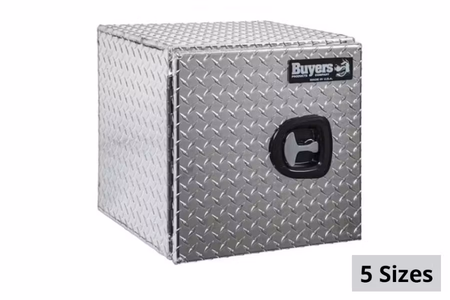 Picture of Buyers Single Barn Door Diamond Tread Aluminum Underbody Truck Box