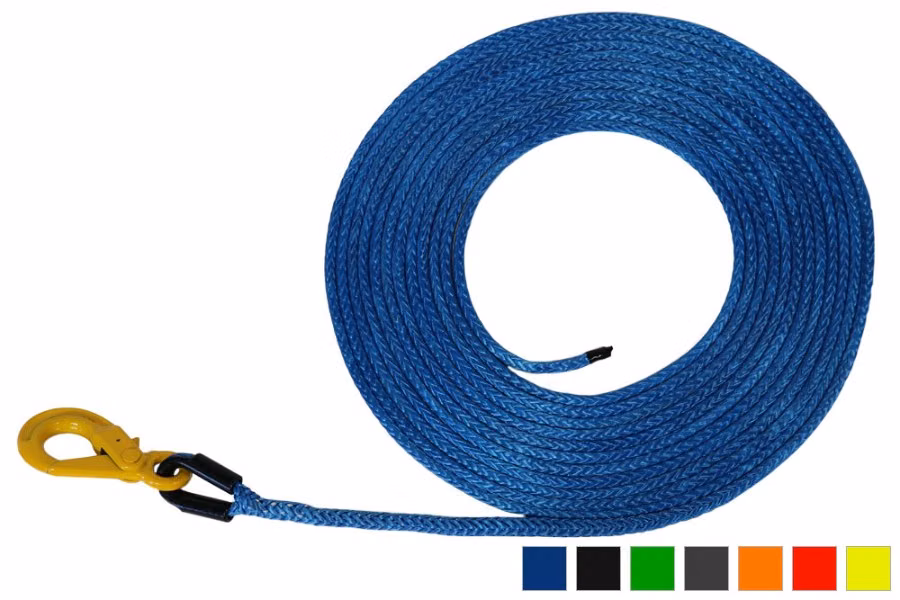 Samson AmSteel-Blue Synthetic Winch Lines with Self-Locking Hook Additional Angle