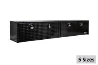 Picture of Buyers Single Latch Gloss Black Diamond Tread Aluminum Topsider Truck Box