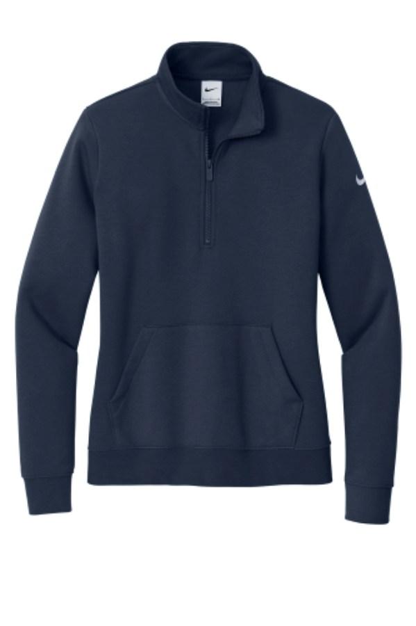 Picture of Nike Women's Club Fleece Sleeve Swoosh 1/2-Zip