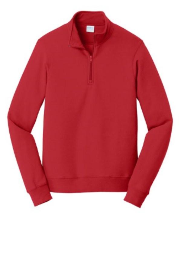 Picture of Port & Co Fan Favorite Fleece 1/4-Zip Pullover Sweatshirt