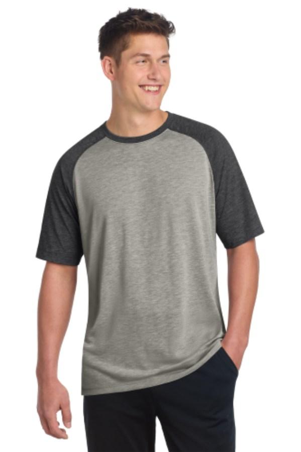 Picture of Sport-Tek PosiCharge Tri-Blend Wicking Raglan Tee