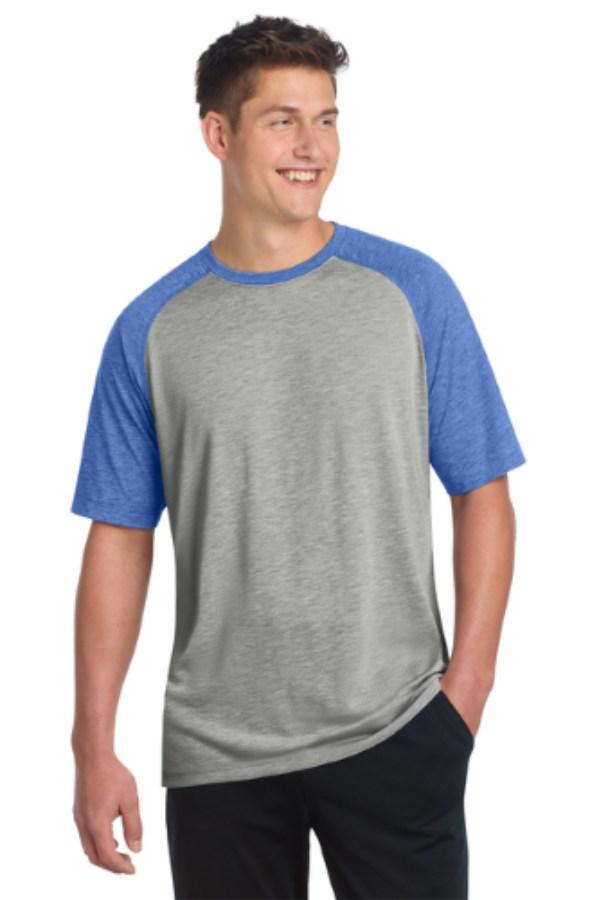 Picture of Sport-Tek PosiCharge Tri-Blend Wicking Raglan Tee