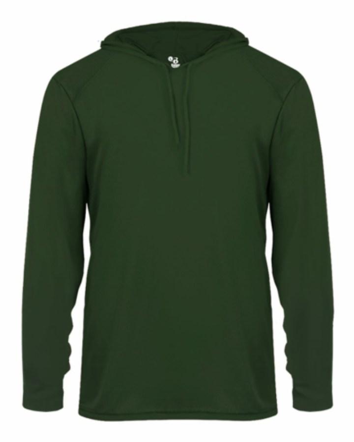 Picture of Badger Unisex B-Core Hooded Long Sleeve T-Shirt