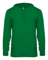 Picture of Badger Unisex B-Core Hooded Long Sleeve T-Shirt