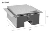 Picture of Buyers In-Frame Truck Toolbox w/Notch (12"x24"x22")