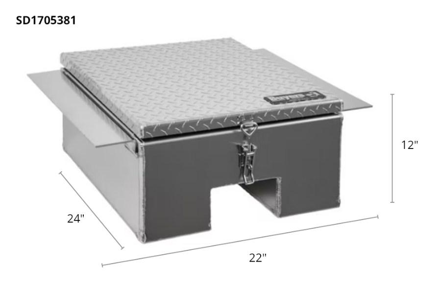Picture of Buyers In-Frame Truck Toolbox w/Notch (12"x24"x22")