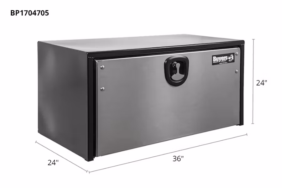 Picture of Buyers Black Powder Coat Finish w/Polished Stainless Steel Door and Single Compression
Latch