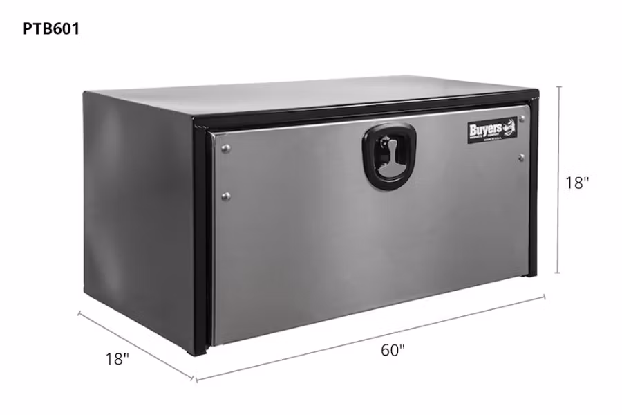 Picture of Buyers Black Powder Coat Finish w/Polished Stainless Steel Door and Single Compression
Latch