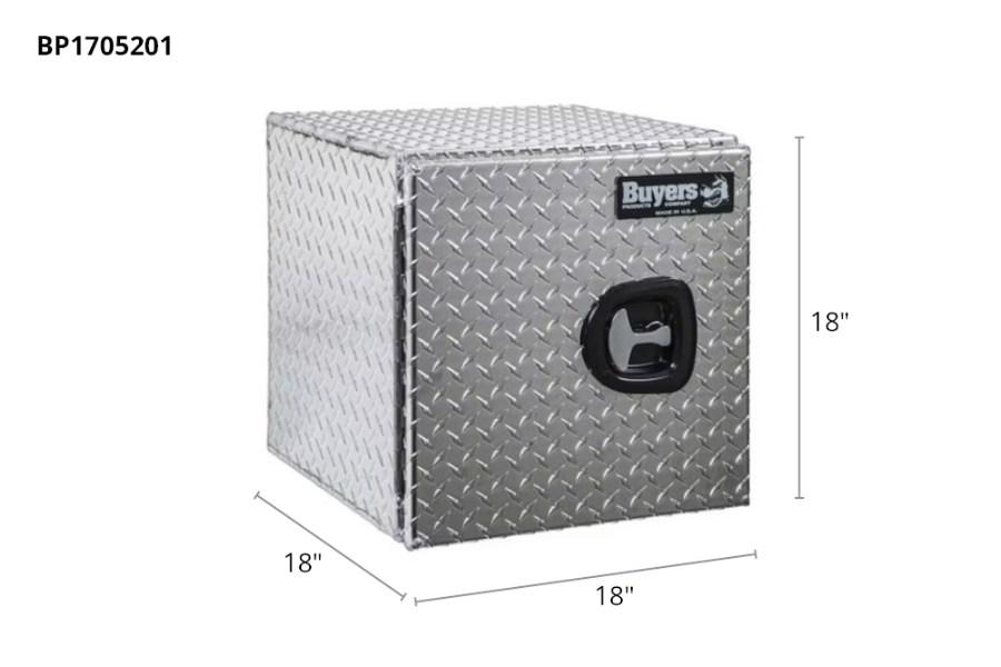 Picture of Buyers Single Barn Door Diamond Tread Aluminum Underbody Truck Box