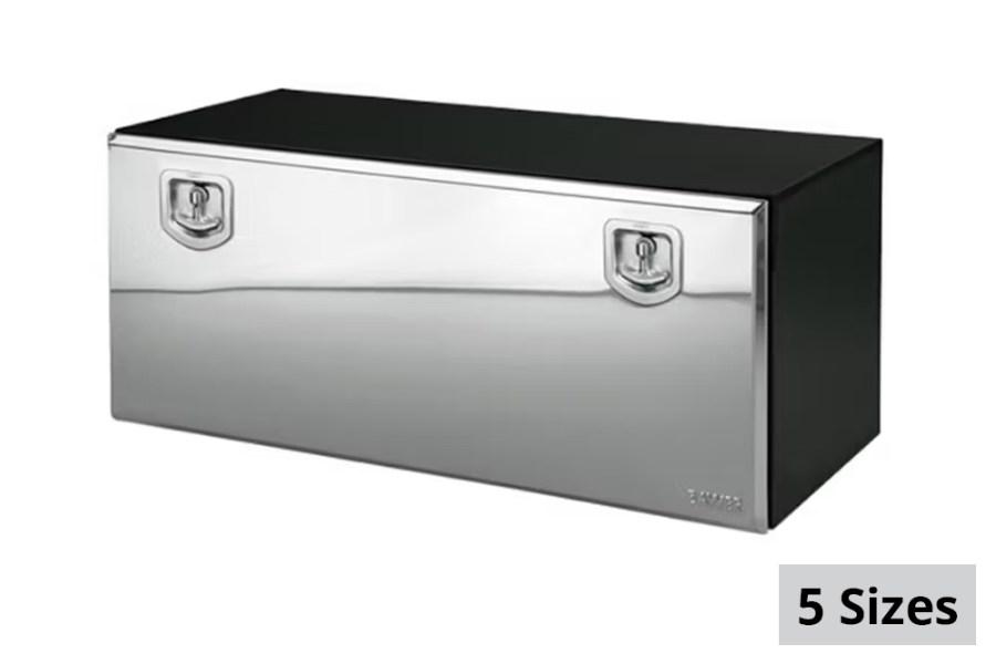 Picture of Bawer Black Steel Box w/Stainless Steel Lid